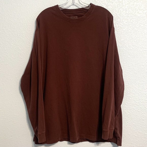 Duluth Other - Duluth Trading Longtail T Shirt Mens Large Burgundy Maroon Red Long Sleeve